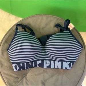 VS pink striped bra (NEW)